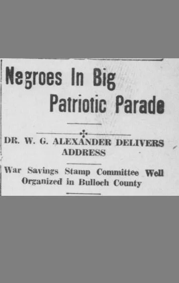 "Negroes In Big Patriotic Parade"