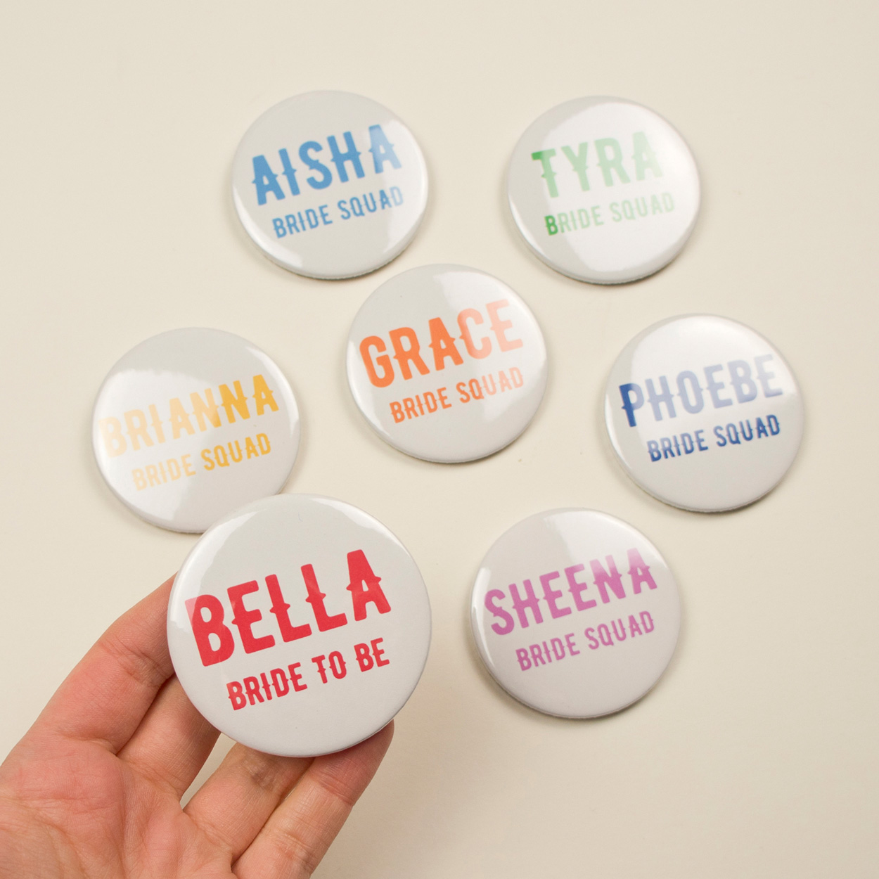 rainbow bride squad badges