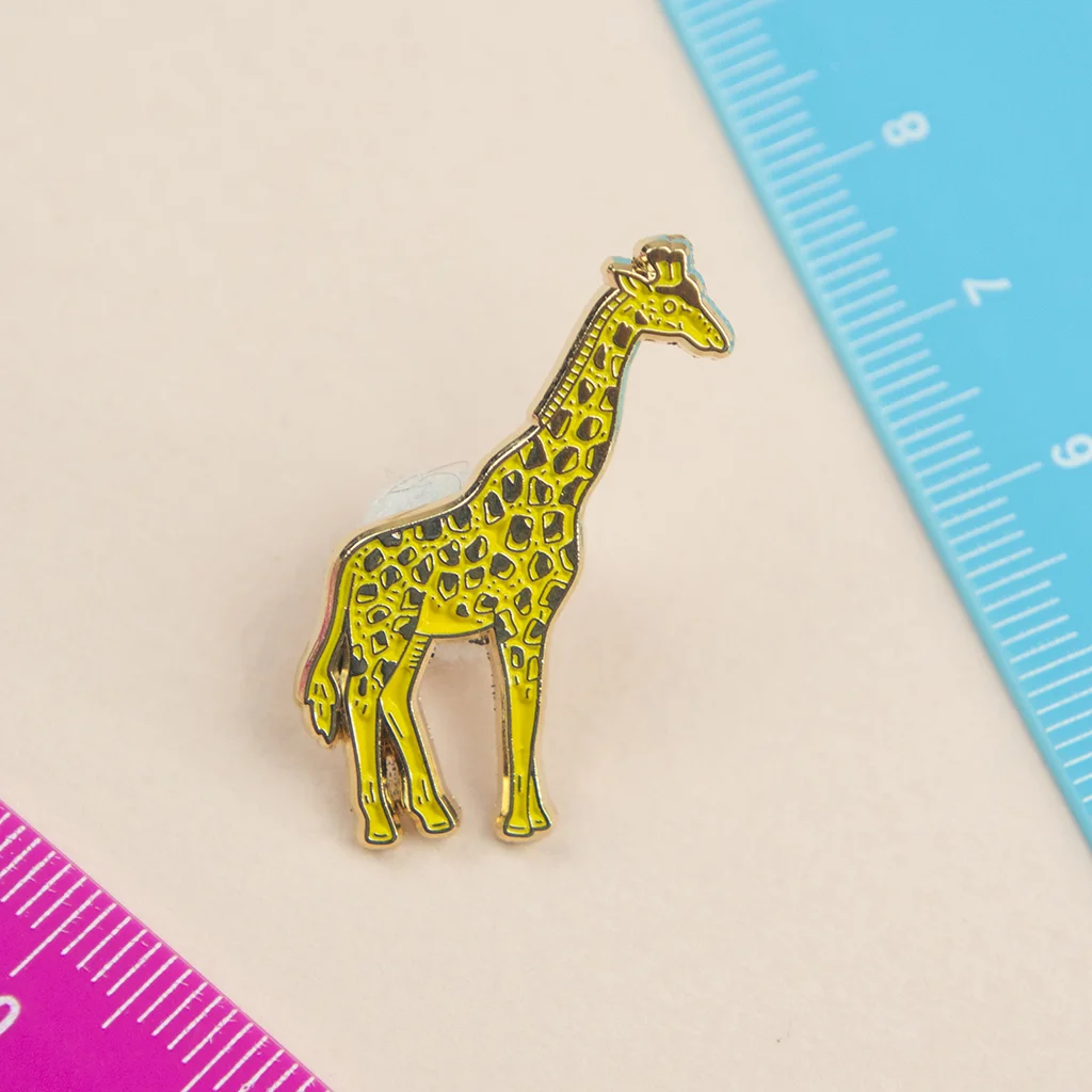 enamel giraffe pin