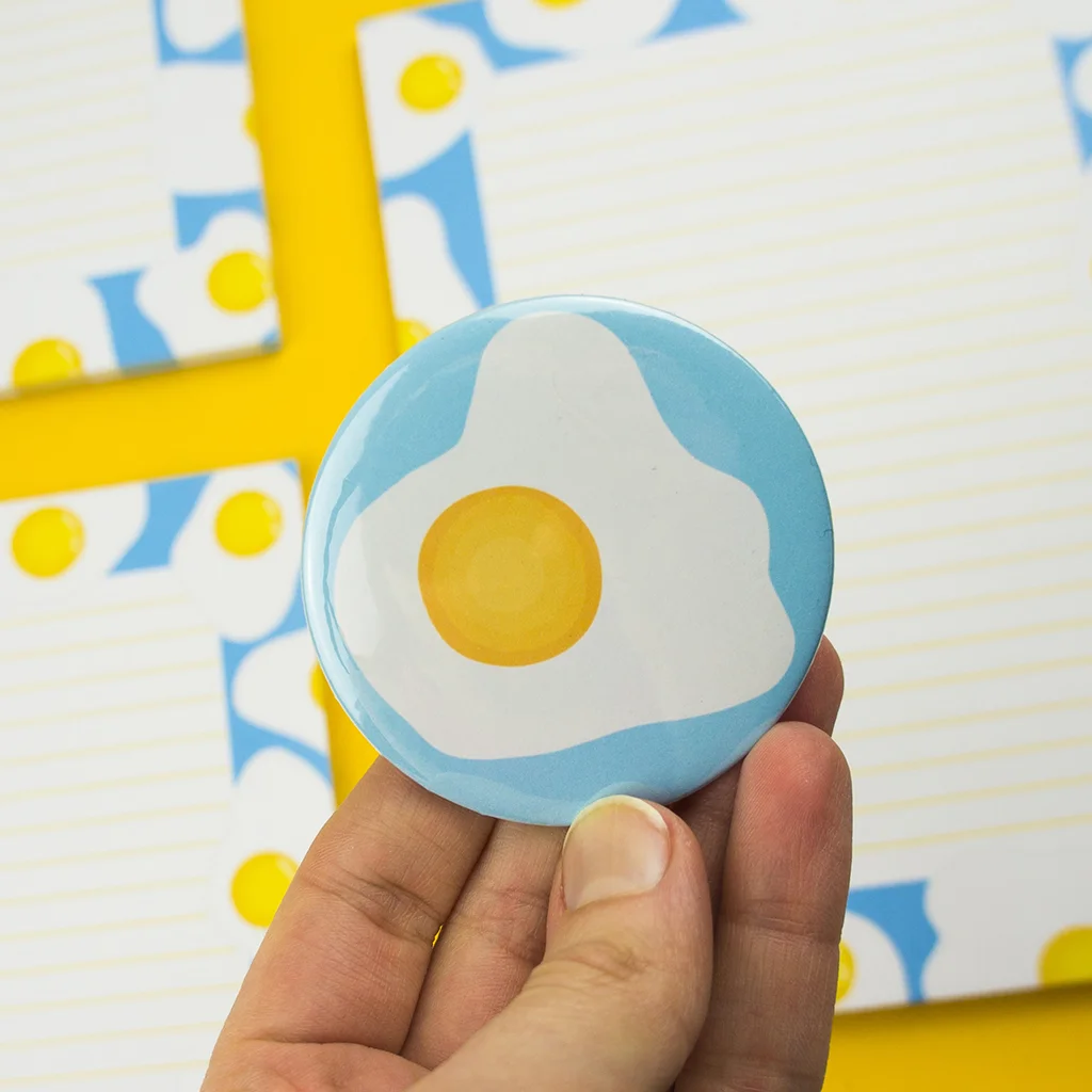 fried egg badge