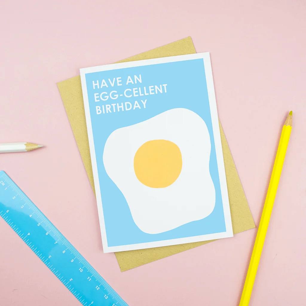 eggcellent birthday card