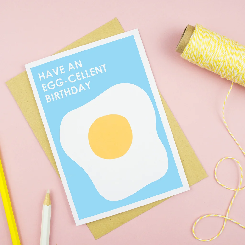 eggcellent birthday card
