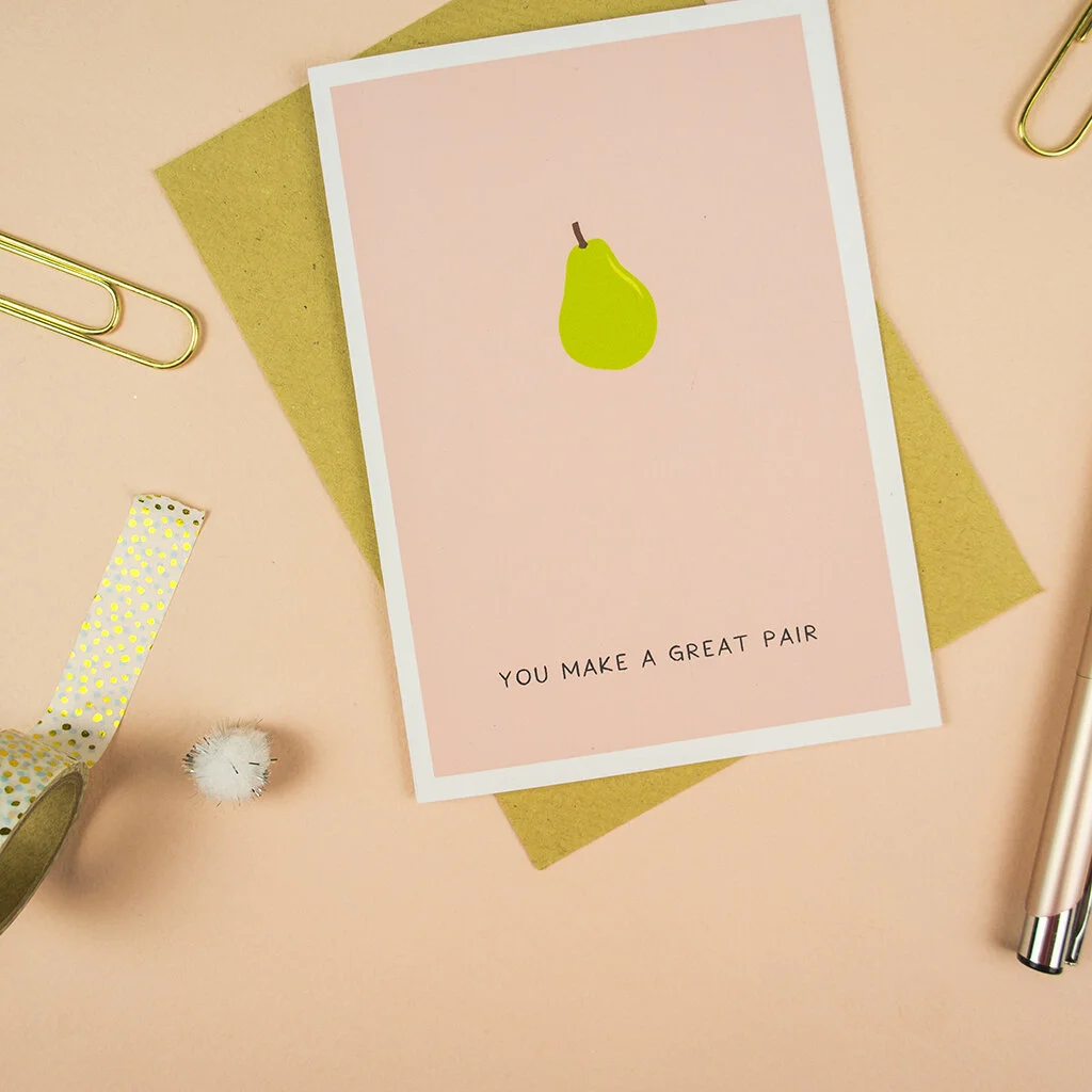great pair pear card
