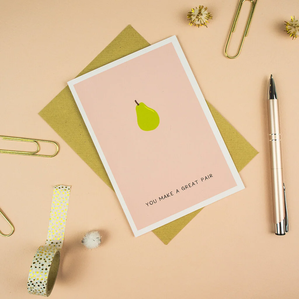 great pair pear card