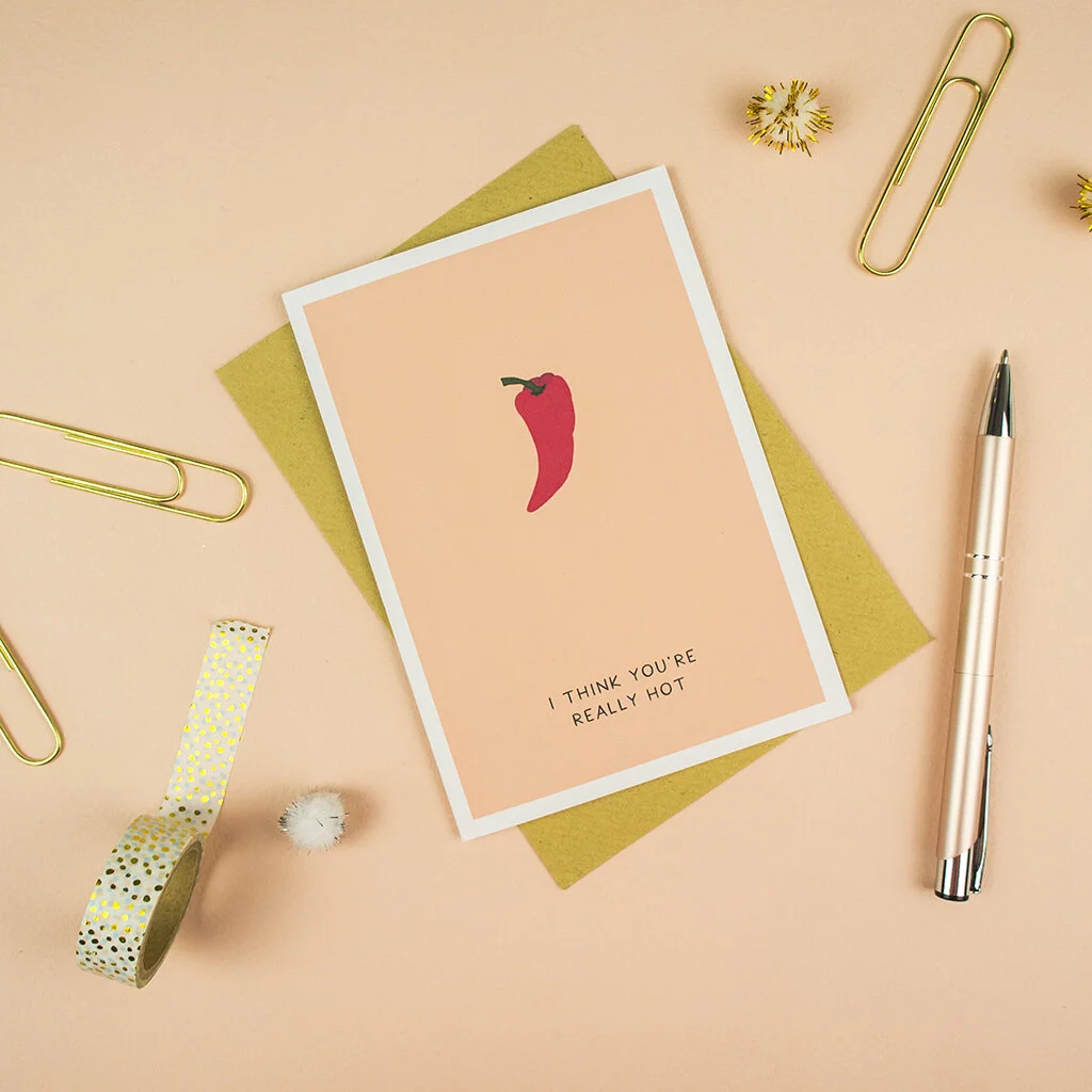 hot chilli anniversary card