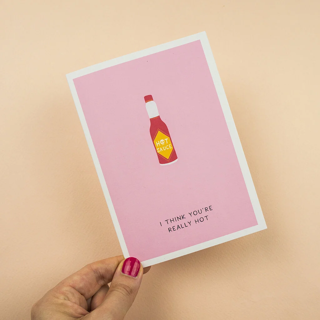 hot sauce anniversary card
