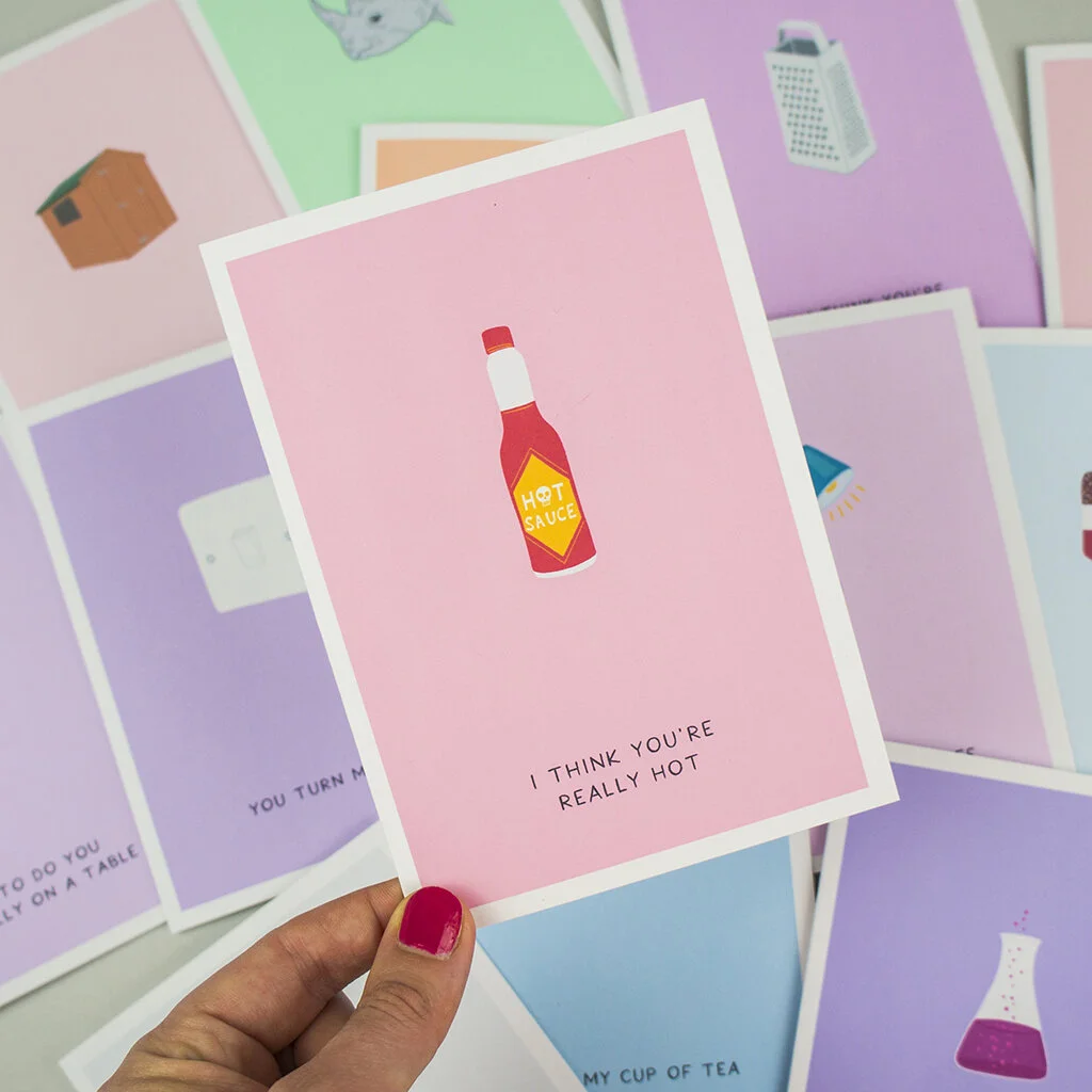 hot sauce anniversary card