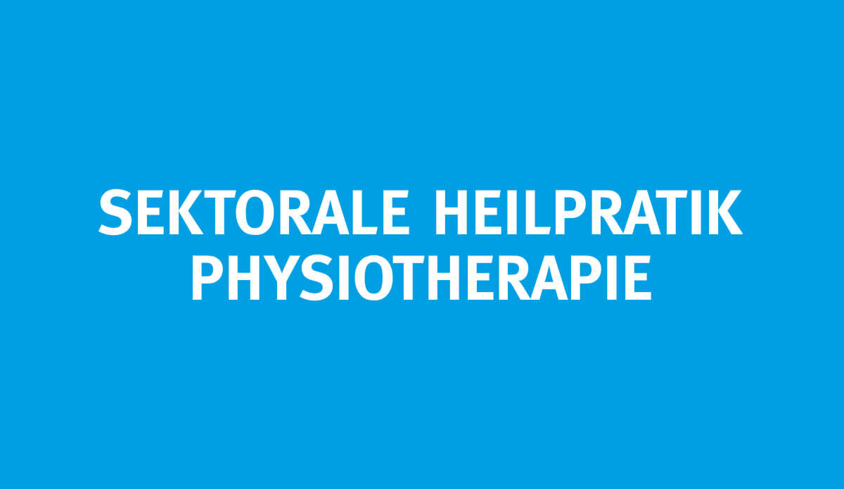Sektorale Heilpraktik Physiotherapie