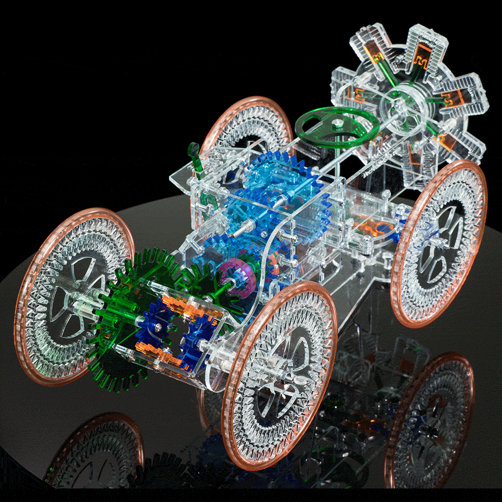 Radial Engine Car — Mechanical Gifs