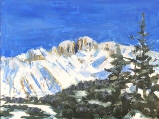 Bright afternoon Courchevel