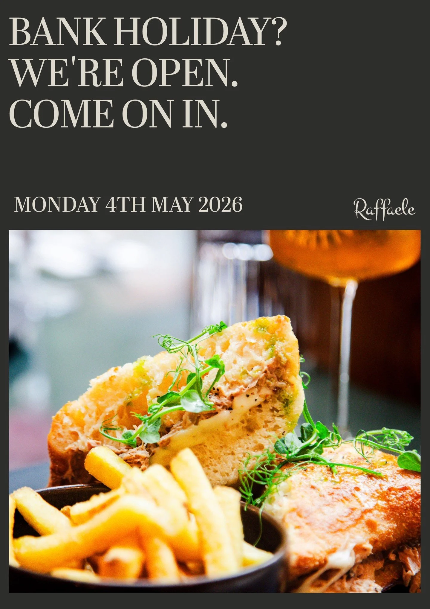 Bank holiday plans? Sorted.

We&rsquo;re open this Monday 4th, so if you fancy making the most of the long weekend with a proper Italian, you know where we are.

Book your table in the link in bio! ☝️
.
📞01270 390045 for reservations
#sandbachlife #