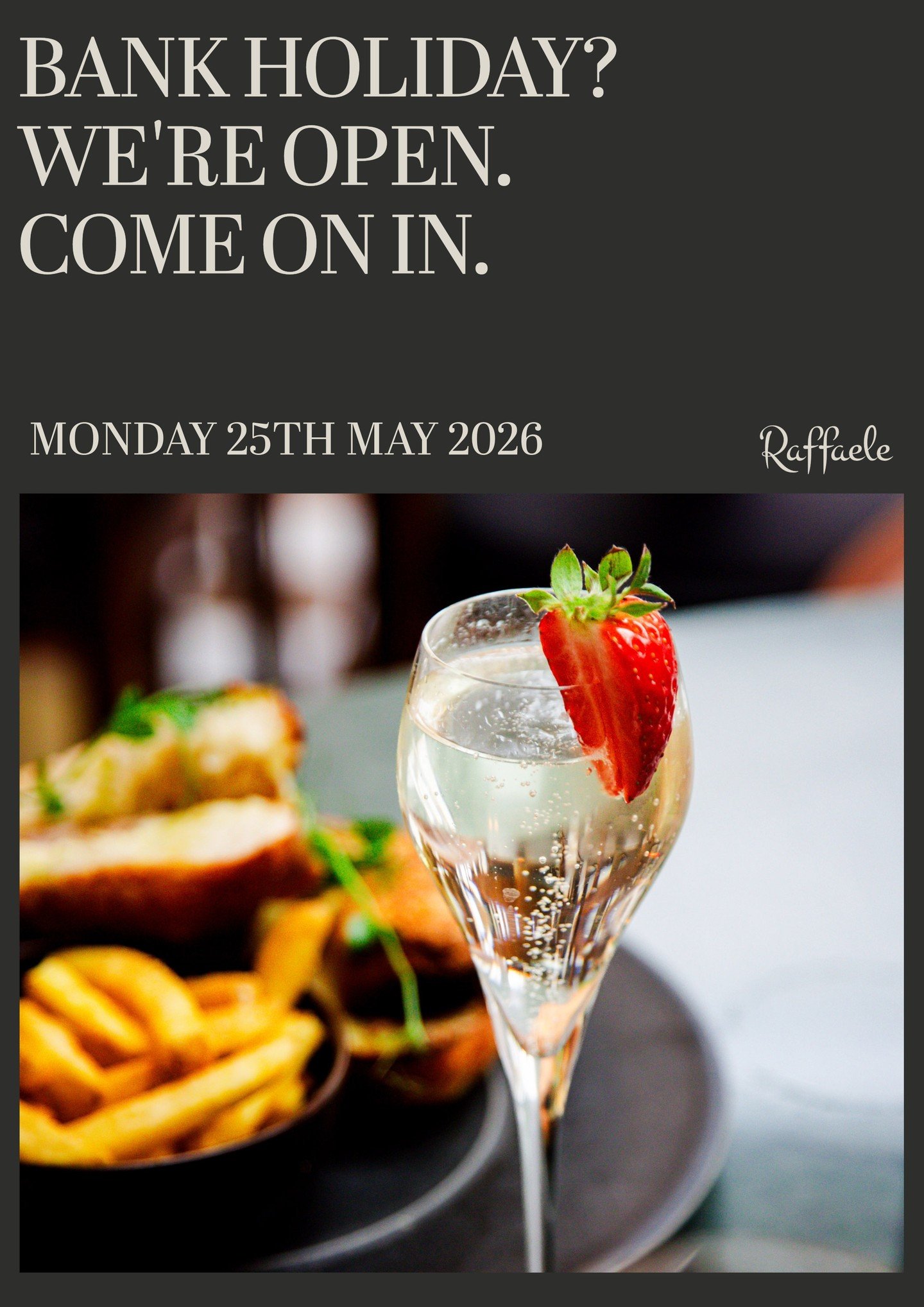 Another long weekend, another excuse. 😉

We&rsquo;re open Monday 25th May, so if you&rsquo;re stretching out the bank holiday properly, come and do it the Italian way.

Message us to book your table.
.
📞01270 390045 for reservations
#springproduce 