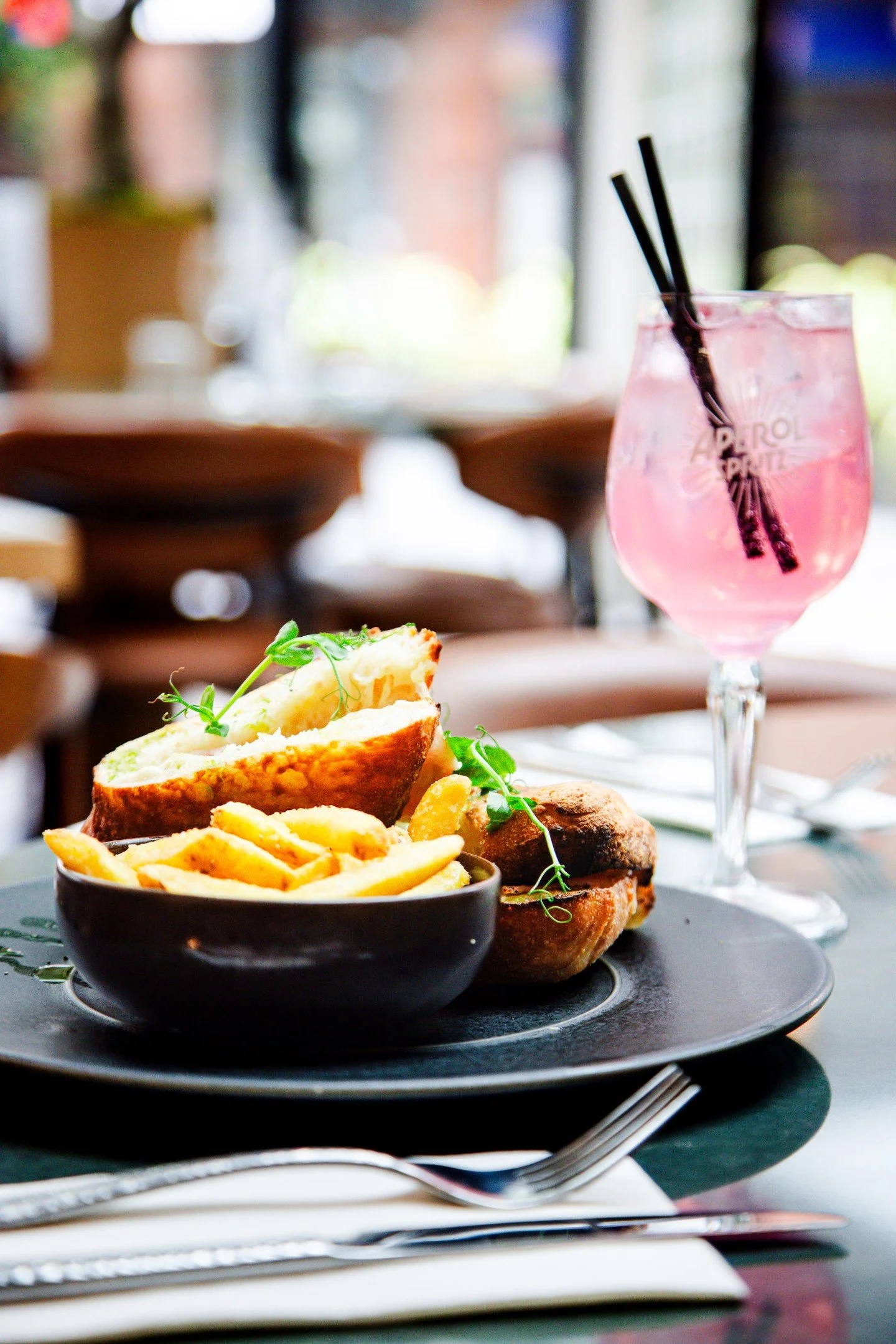 A table, a drink, and a bit of time to enjoy it.

Tuesday to Friday, 12&ndash;4, choose one course and a drink for &pound;16, or two courses and a drink for &pound;21.

Prosecco, wine, beer or a soft drink included.
.
📞01270 390045 for reservations
