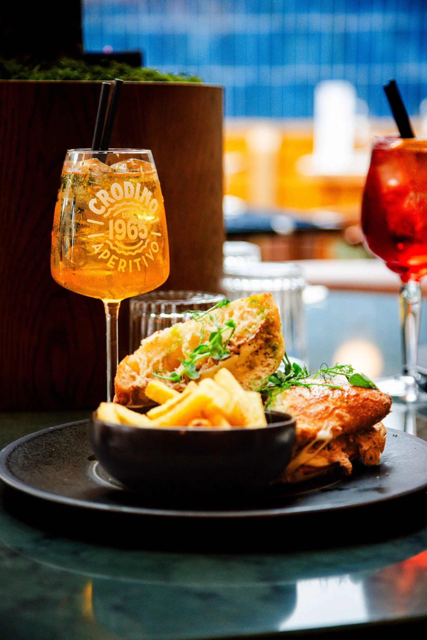 If you&rsquo;re out anyway, you may as well make lunch of it.

Tuesday to Friday, 12&ndash;4, one course and a drink for &pound;16, or two courses and a drink for &pound;21.

Prosecco, wine, beer or a soft drink, easy choice.
.
📞01270 390045 for res