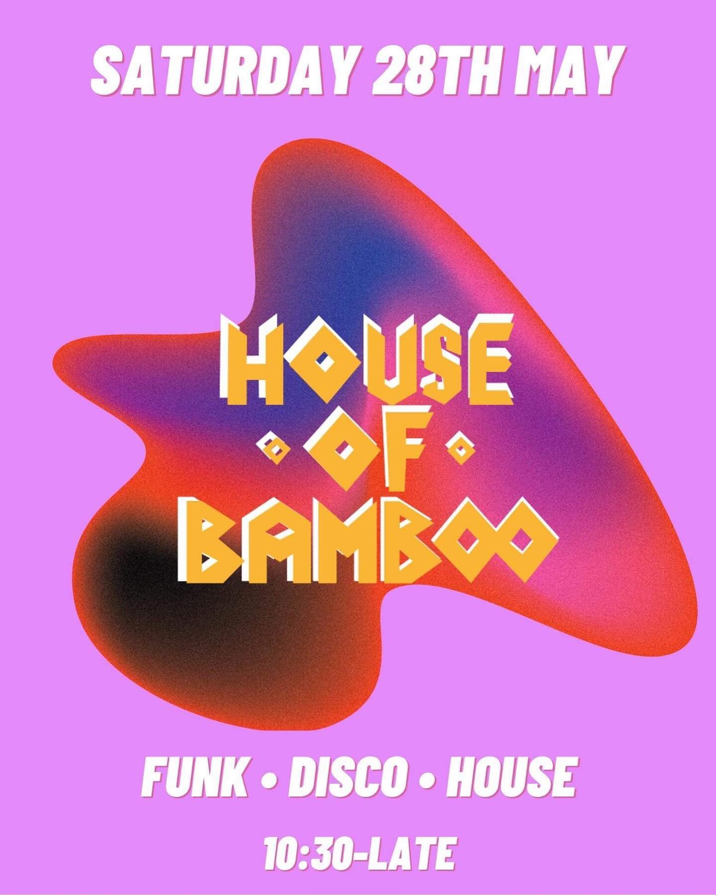 ⚡️ THIS SATURDAY ⚡️
Come join us for a special guest DJ appearance from @houseofbamboo_btn playing all the best Funk/Disco/House to keep you dancing all night 💃