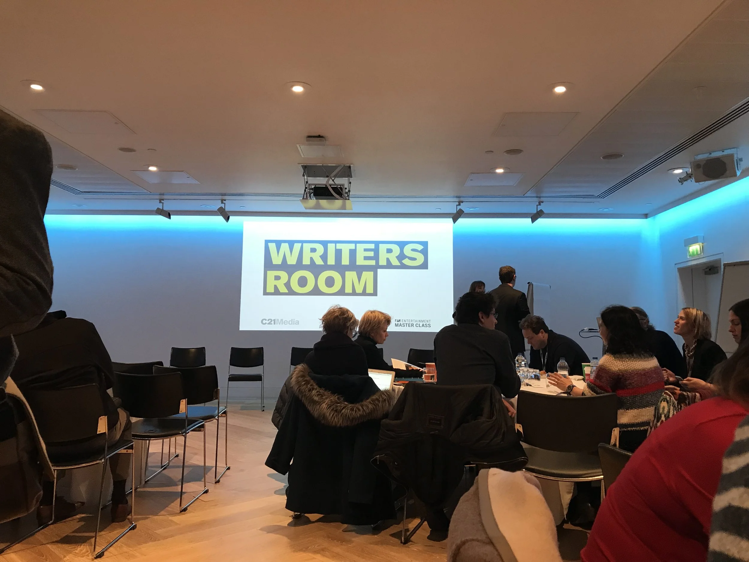 London, UK: Mapping for Entertainment Master Class' Writers Room. November 2017