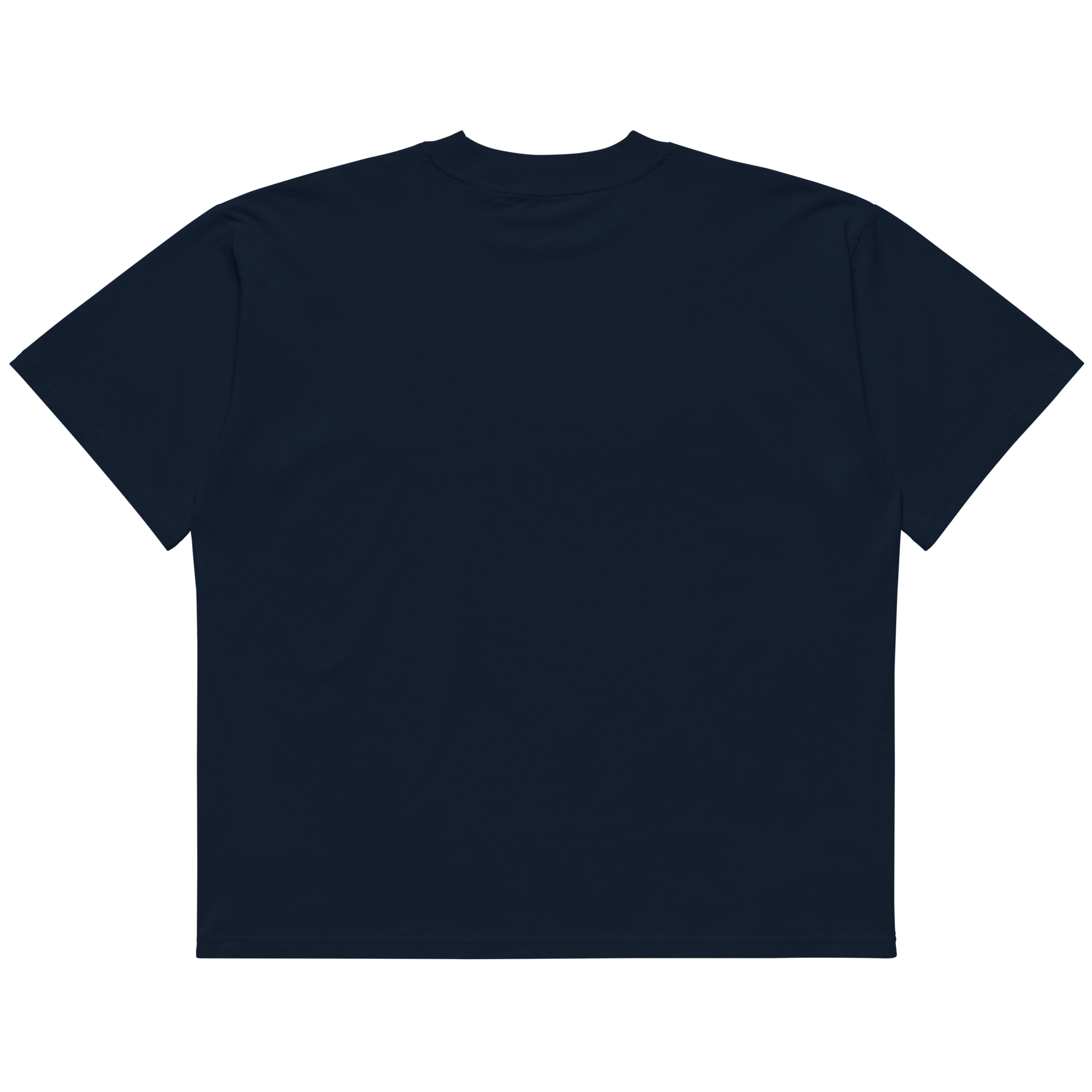 unisex-organic-oversized-high-neck-blaster-2.0-t-shirt-french-navy-back-69f525739647a.png