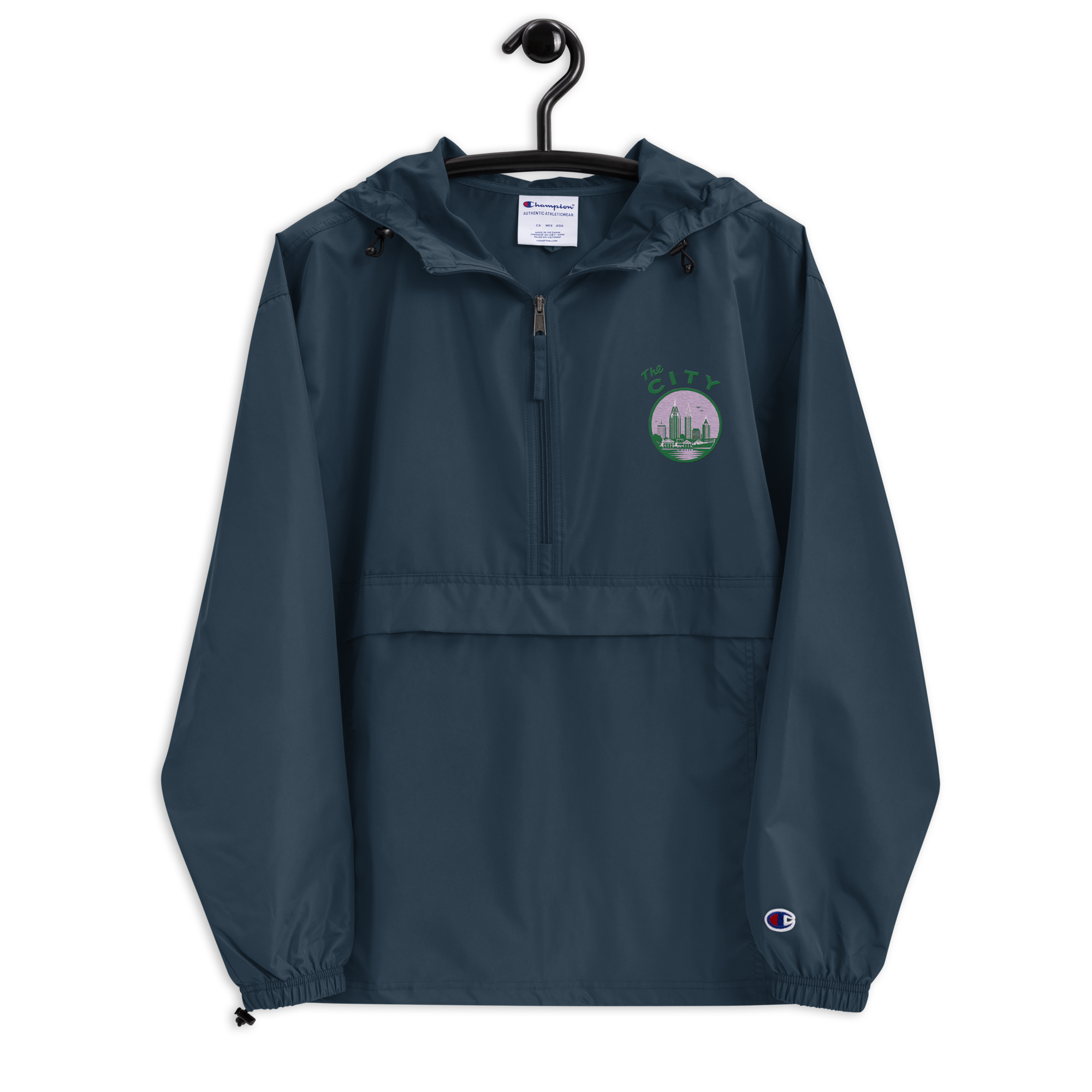 unisex-champion-packable-anorak-navy-front-6a24a59b384f4.png