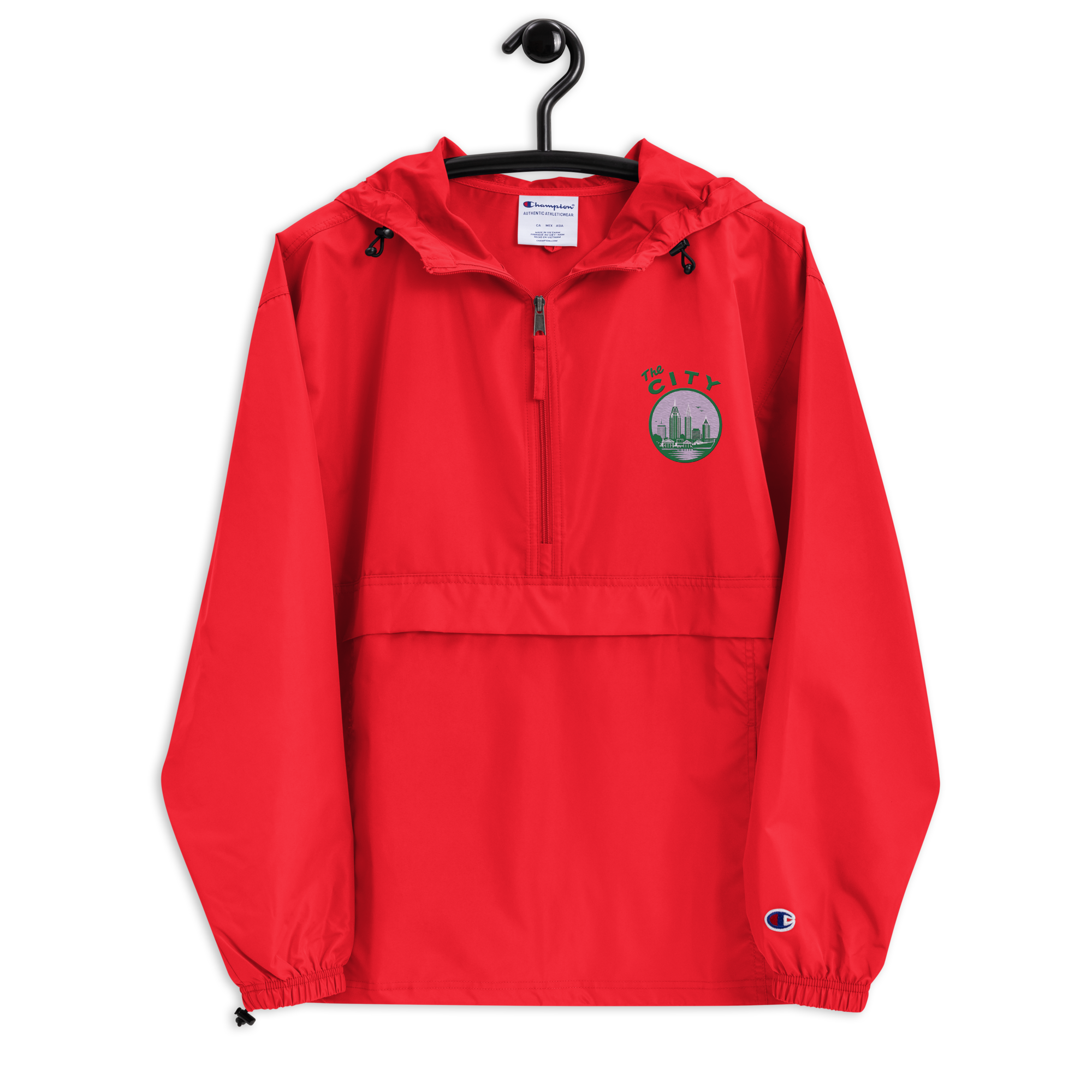 unisex-champion-packable-anorak-scarlet-front-6a24a59b38608.png