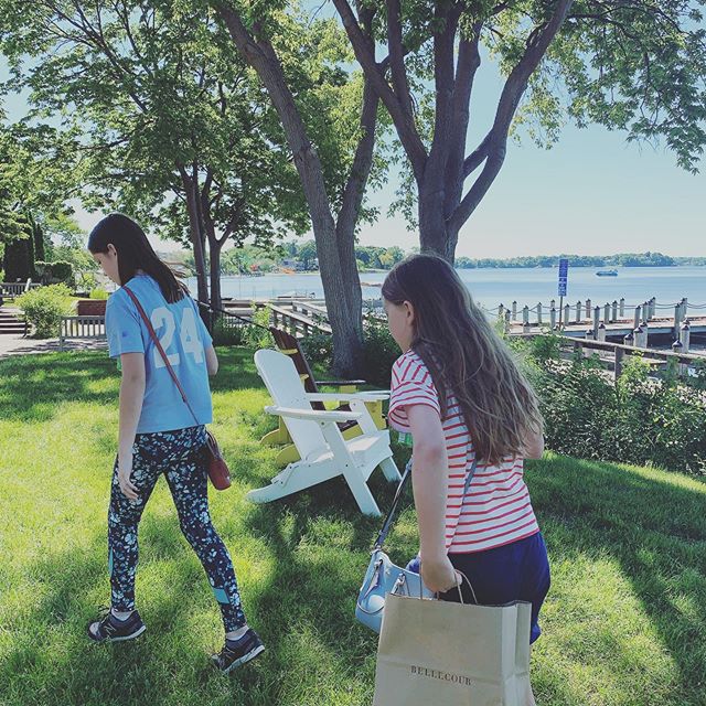 You&rsquo;re never too young for @bellecourmn 🥐 #french #frenchpatisserie #besties #summer #wayzata #lakeminnetonka #mom #momlife #happymom #beautifulday #gorgeous #summerdays