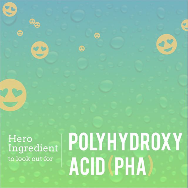 In honor of our Mua-Fav this week (Hylamide's Hydra Density Mist) we'd like to break down one of it's hero ingredients:  PHA 
PHA or Polyhydroxy Acid, is a super gentle chemical exfoliant that does not irritate whatsoever.  It also has water-binding 