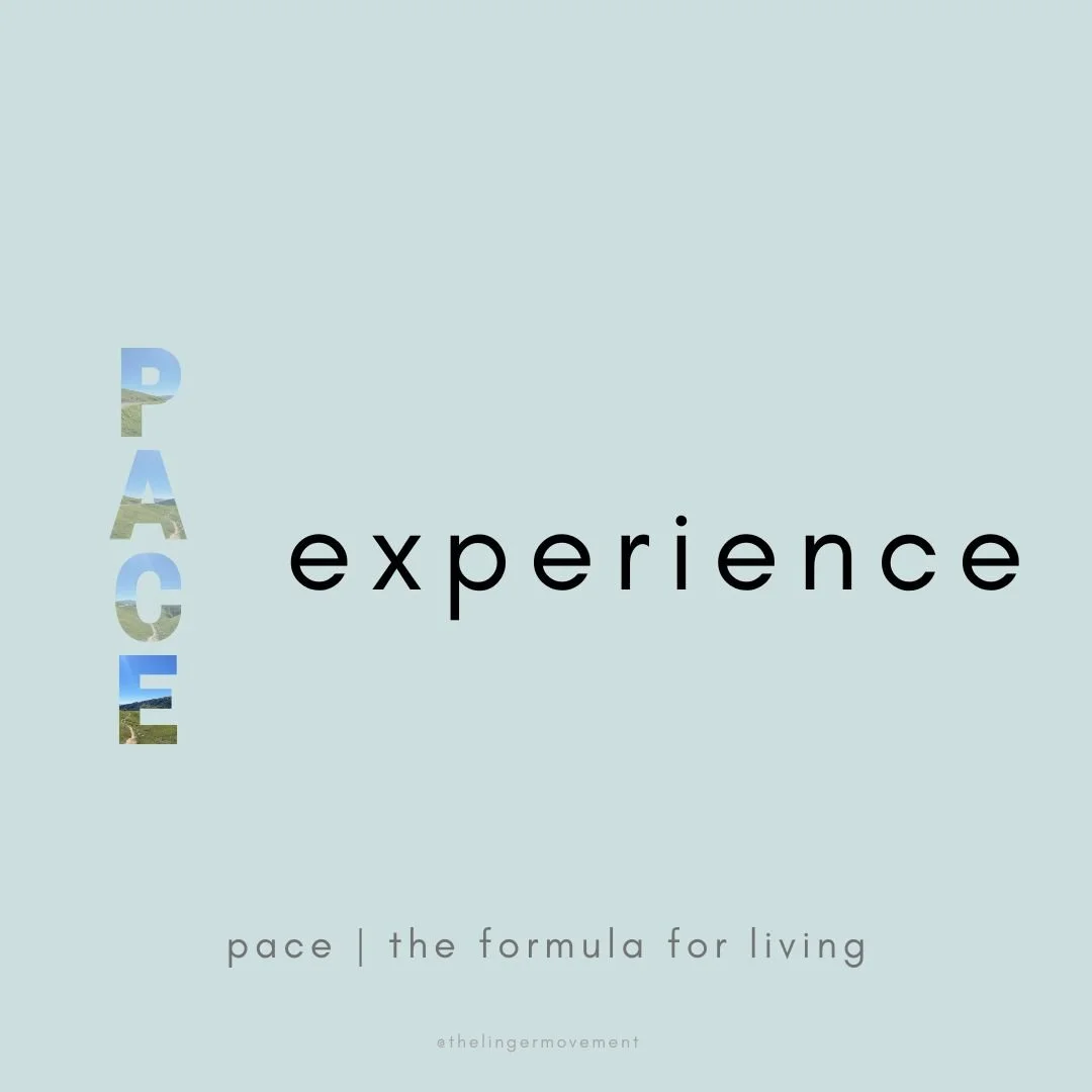 Set Your Pace: Experience (Part 4)