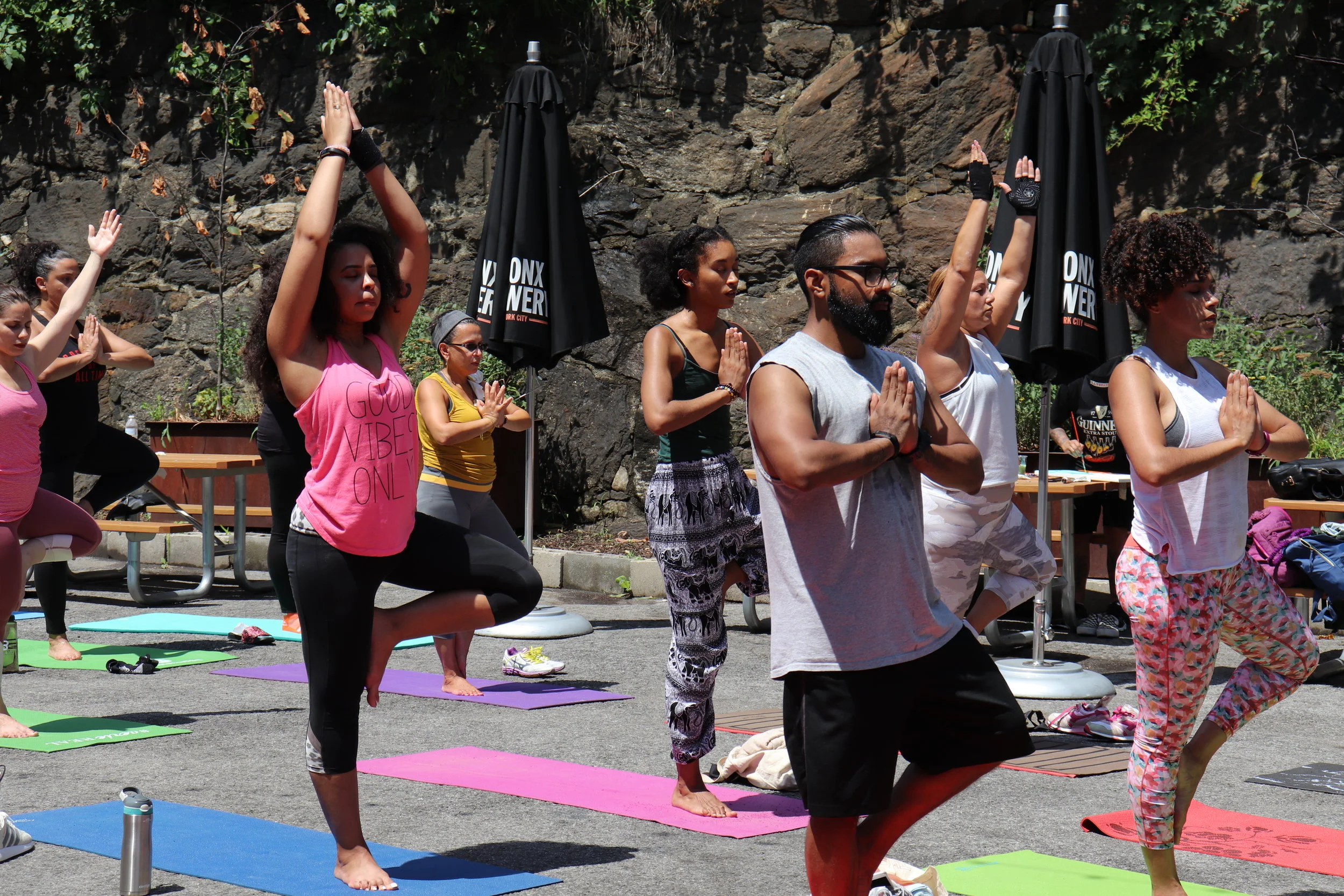 Provided a variation of Tree Poses to the class--I love how focused everyone is