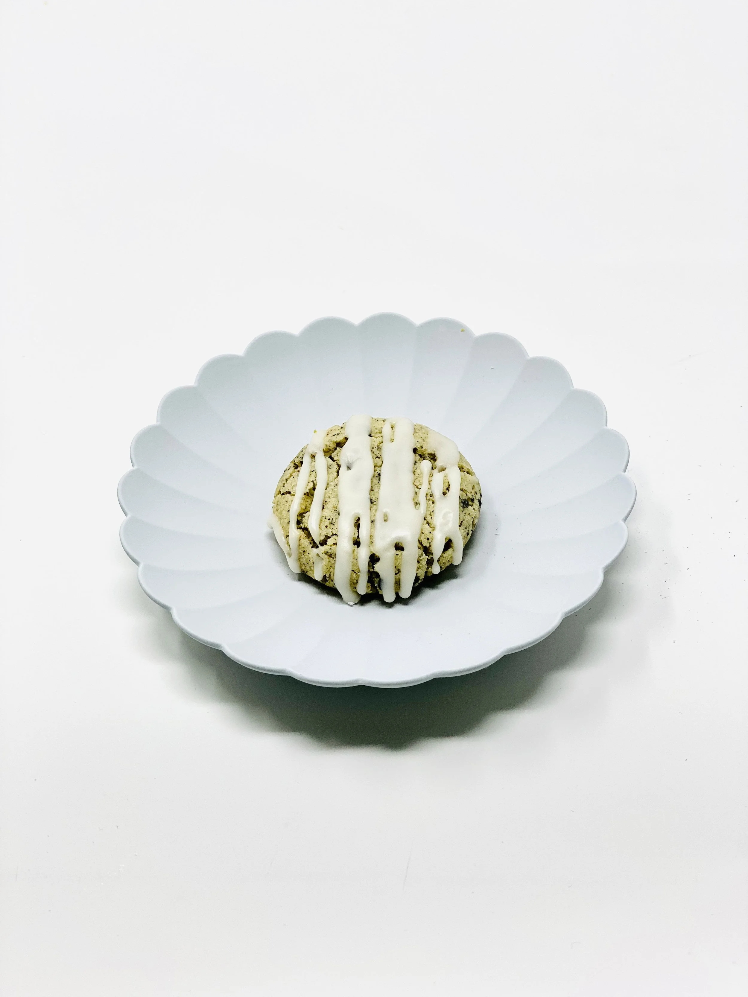 BROWN BUTTER, BLACK SESAME WITH A MEYER LEMON GLAZE (Gluten/Egg/Nut Free)