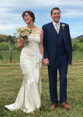  Tara and Mark on their wedding day