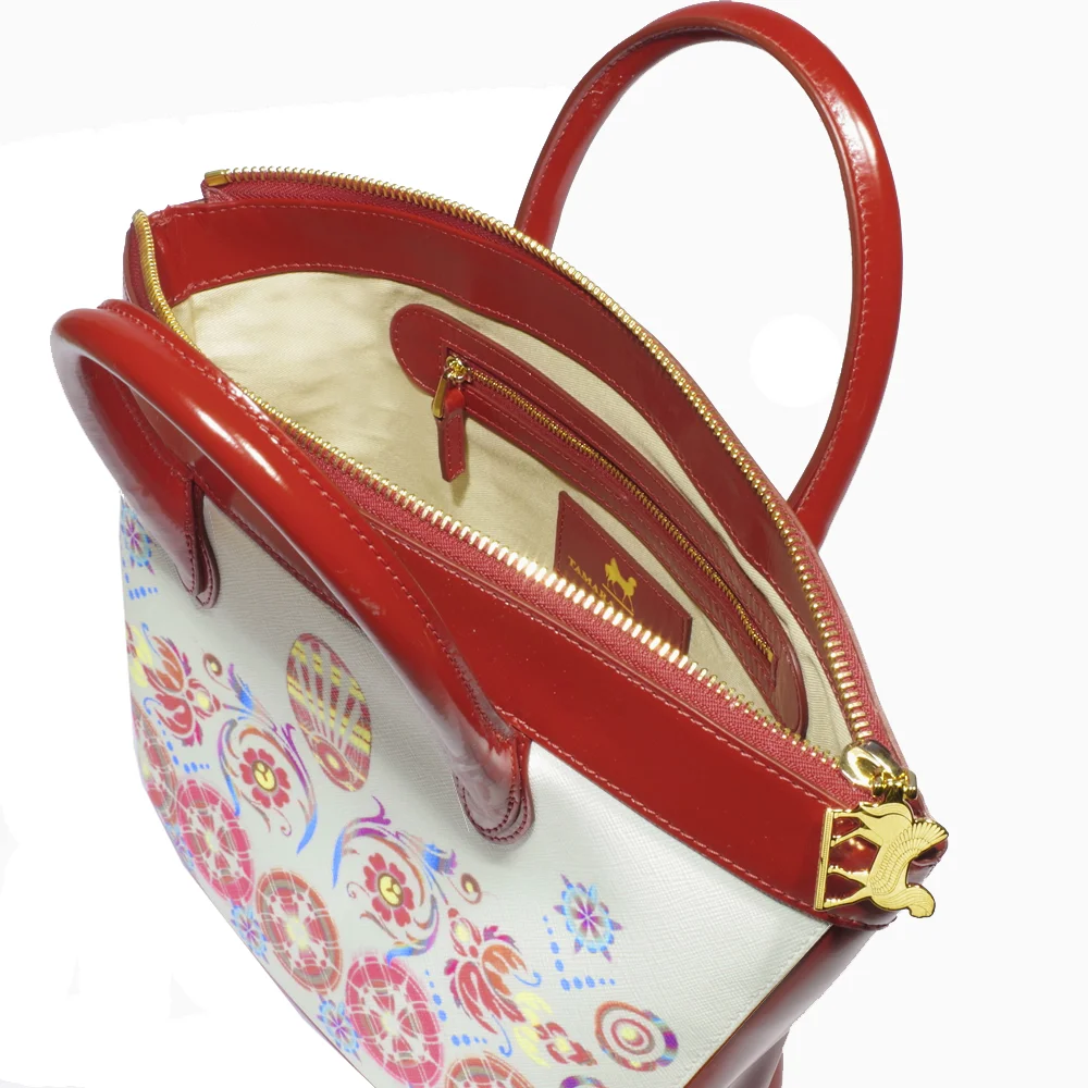 Fresco Mini Tote Pillarbox Red  + Main Interior Logo Shot + PADRDQ73 + (4).JPG