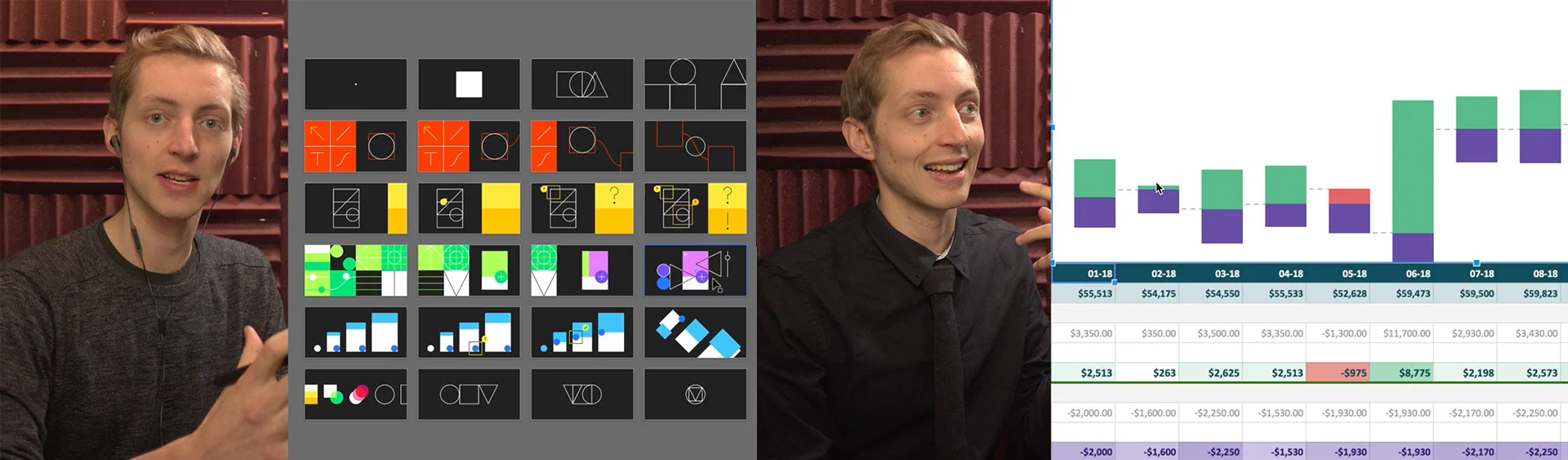New videos include footage of me talking