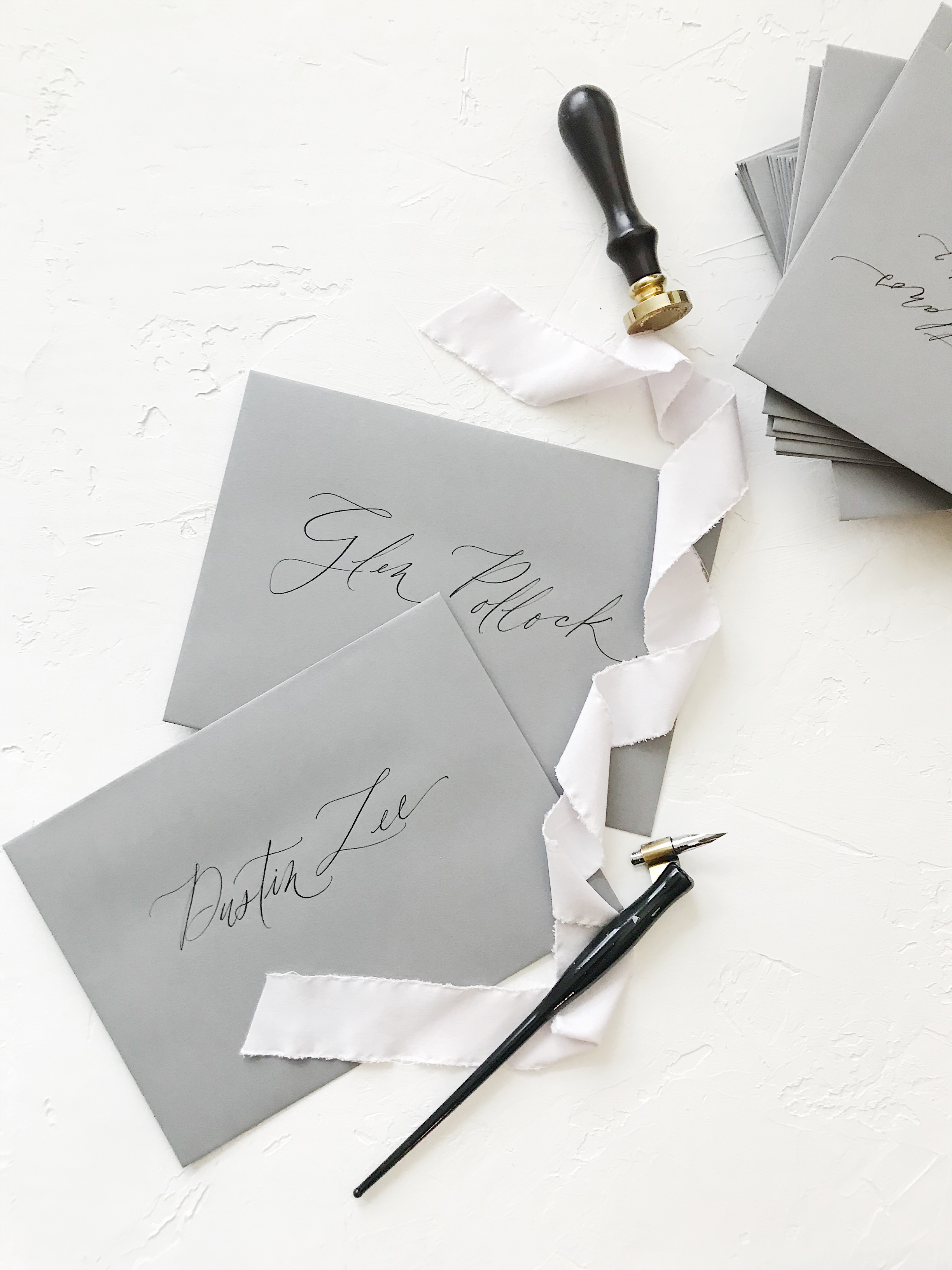 Envelope calligraphy