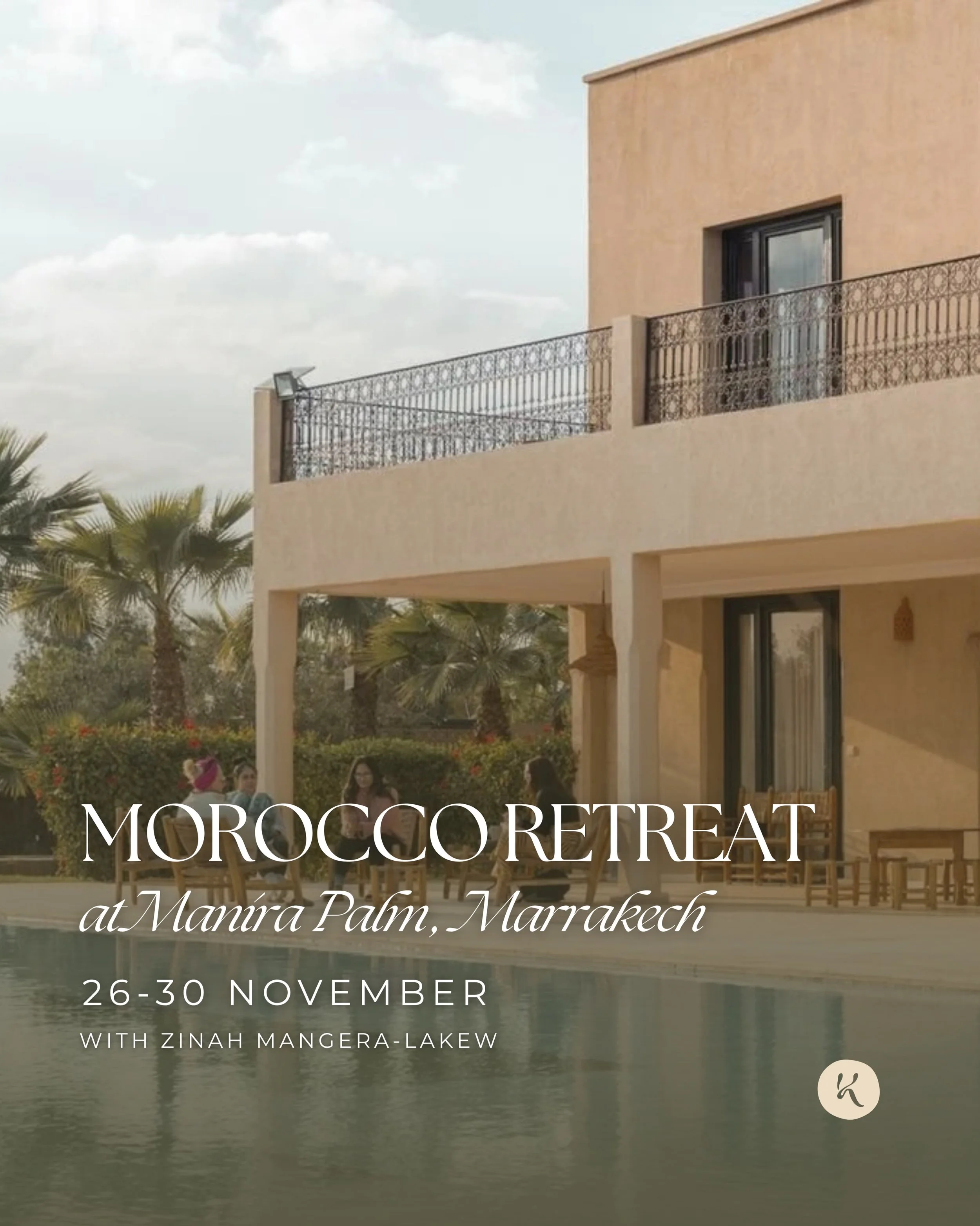 Our newest retreat with @flow_with_zinah is now live! 🌅🌴

Join us this November in Marrakech for 4 nights of movement, rest, connection, delicious food &amp; Moroccan sunshine at Manira Palm.

Nestled amongst the palm trees &amp; just outside the v