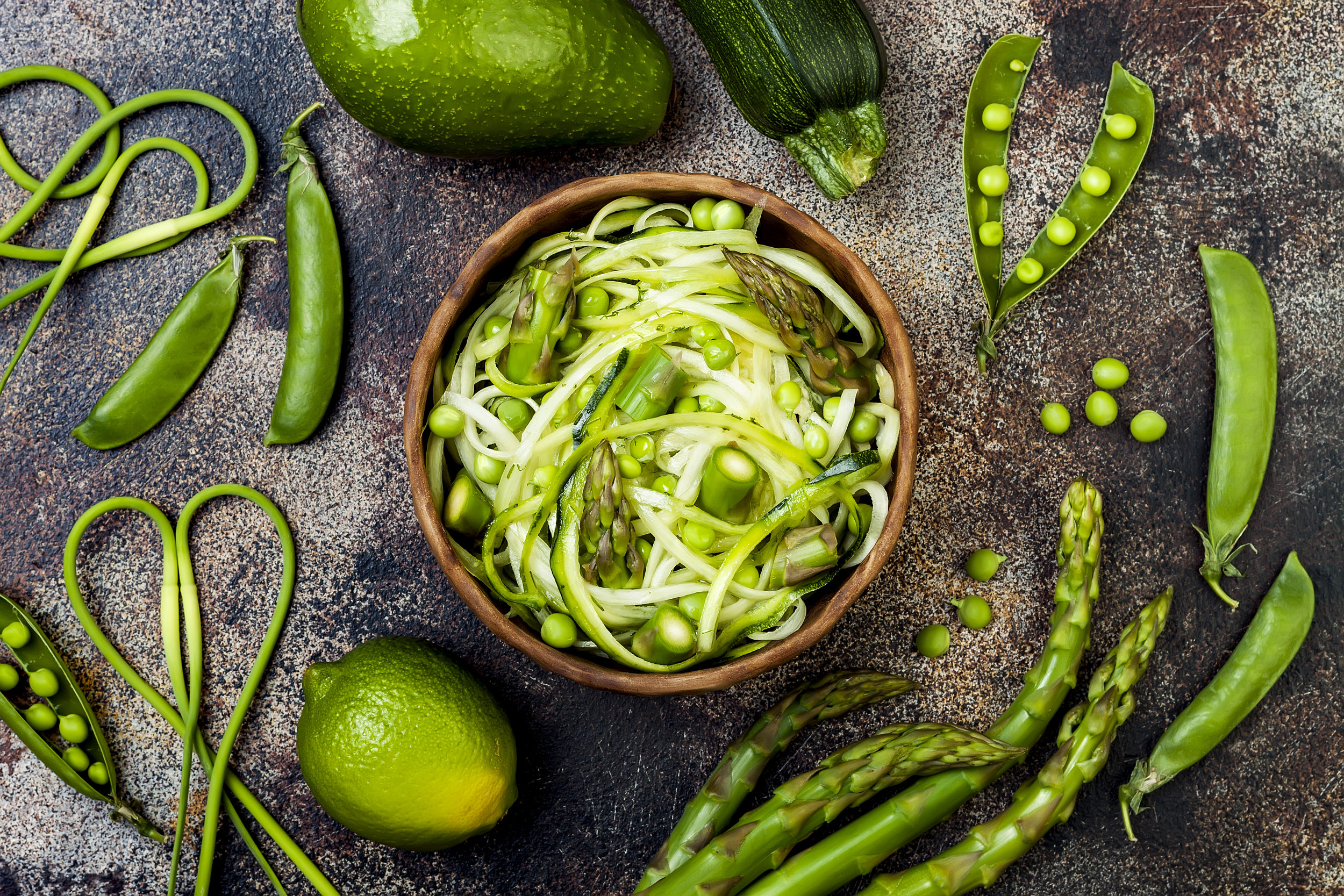 Vegetable Stir-Fry With Zucchini Noodles 