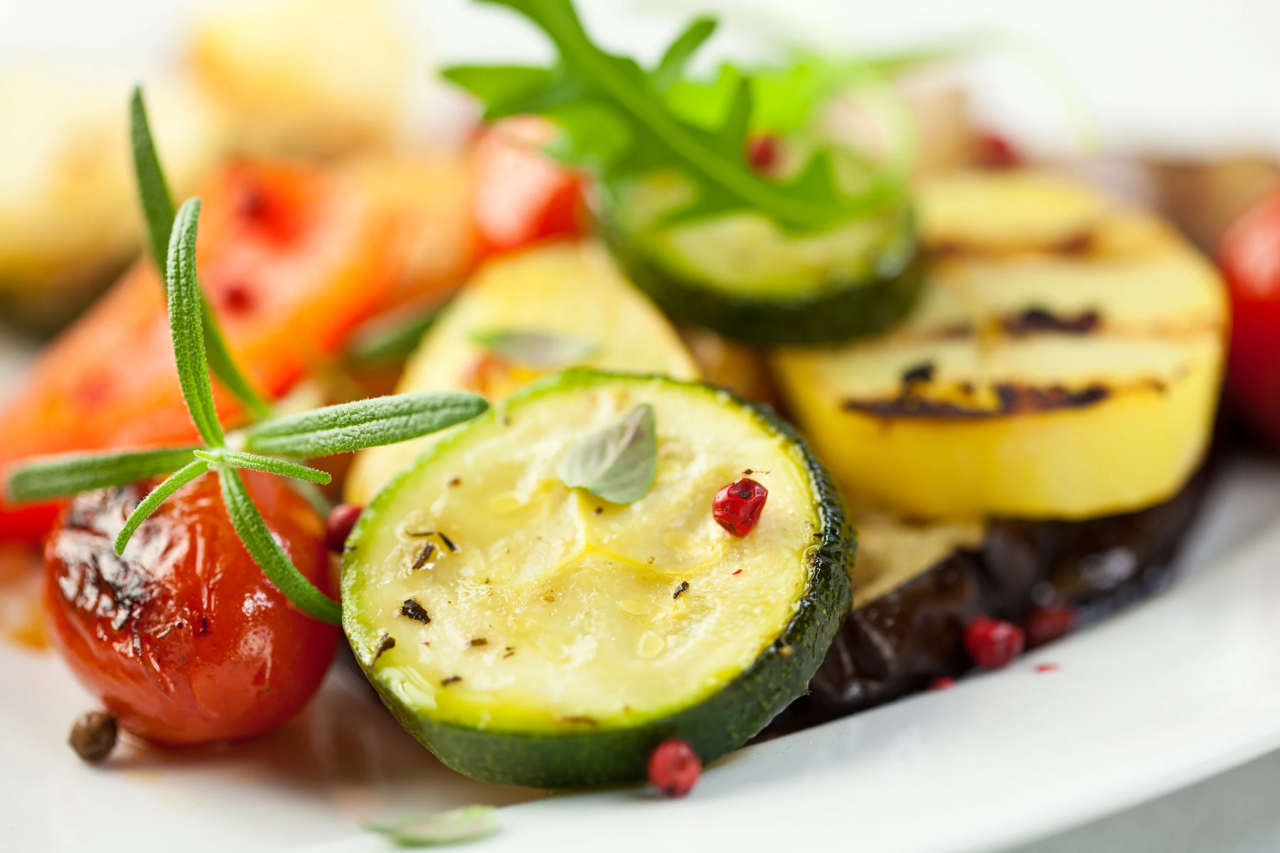 Roasted Zucchini And Cherry Tomatoes