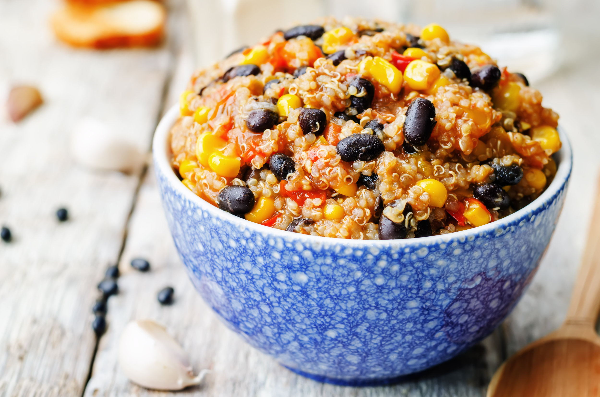 Black Bean Corn Chili With Quinoa