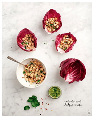 Chickpea Radicchio Wraps