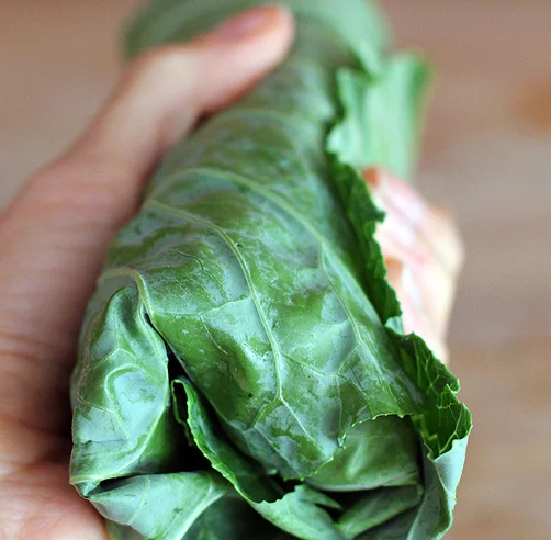 Hummus Collard Wraps