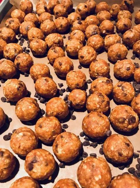 Pumpkin Peanut Butter Choc Bites