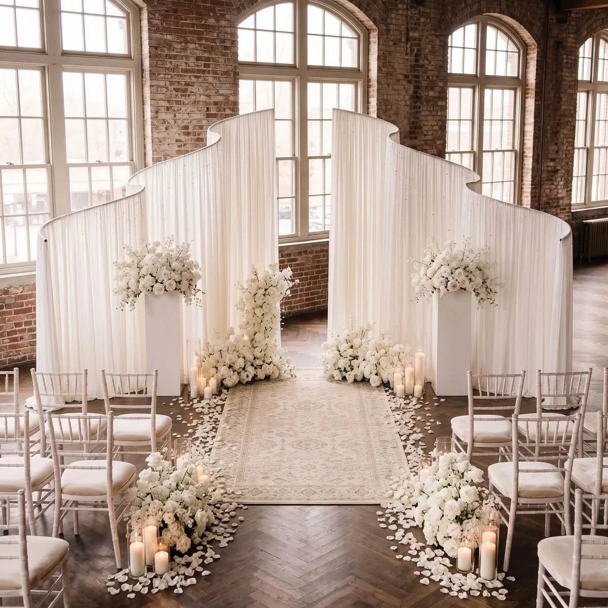 Curved Draping Arch