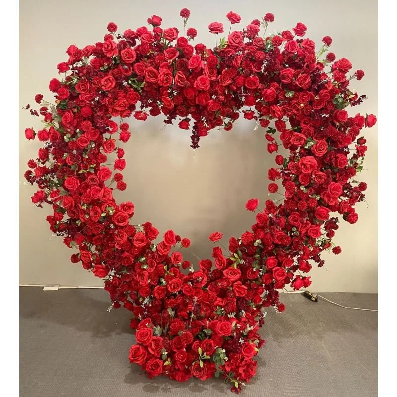 Red Rose Heart Arch