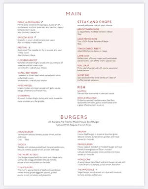 Dinner Menu — Meat Point