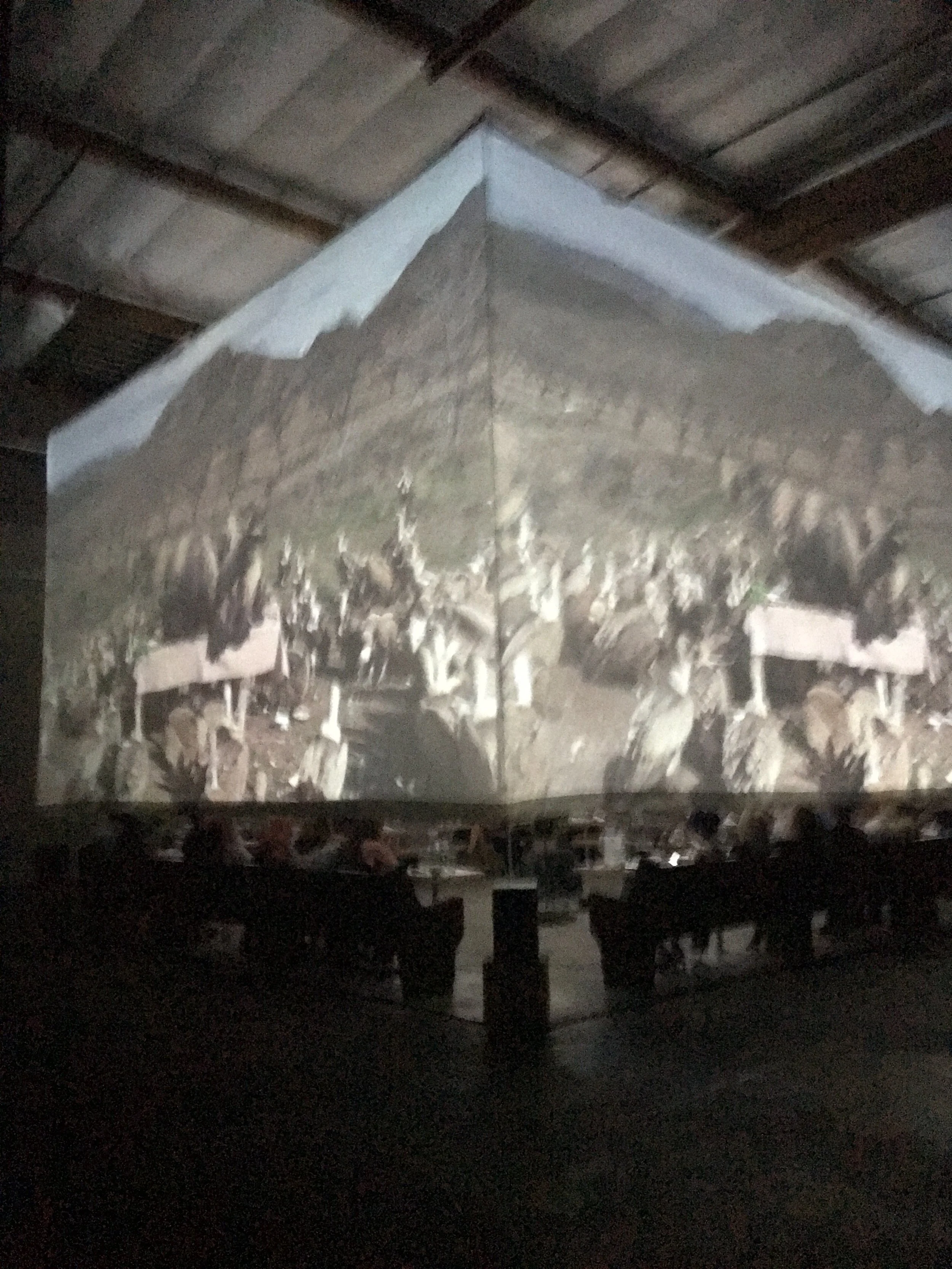 Ate dinner inside this cube