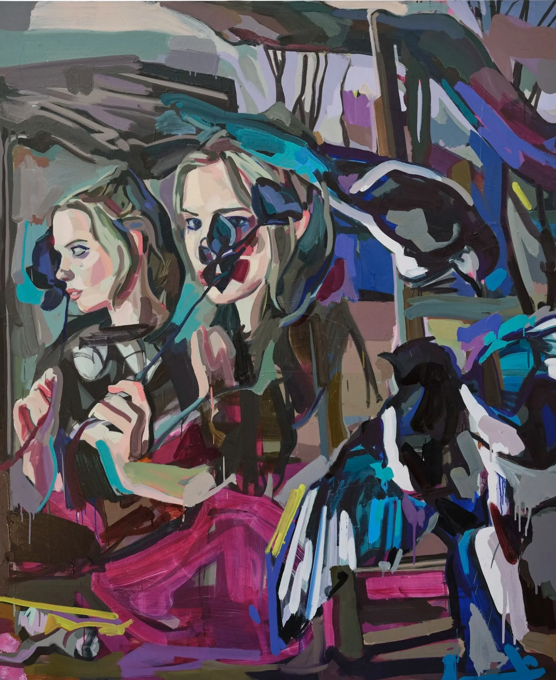  180×140cm Oil on canvas 2024  Photography courtesy of Naranjo 141 