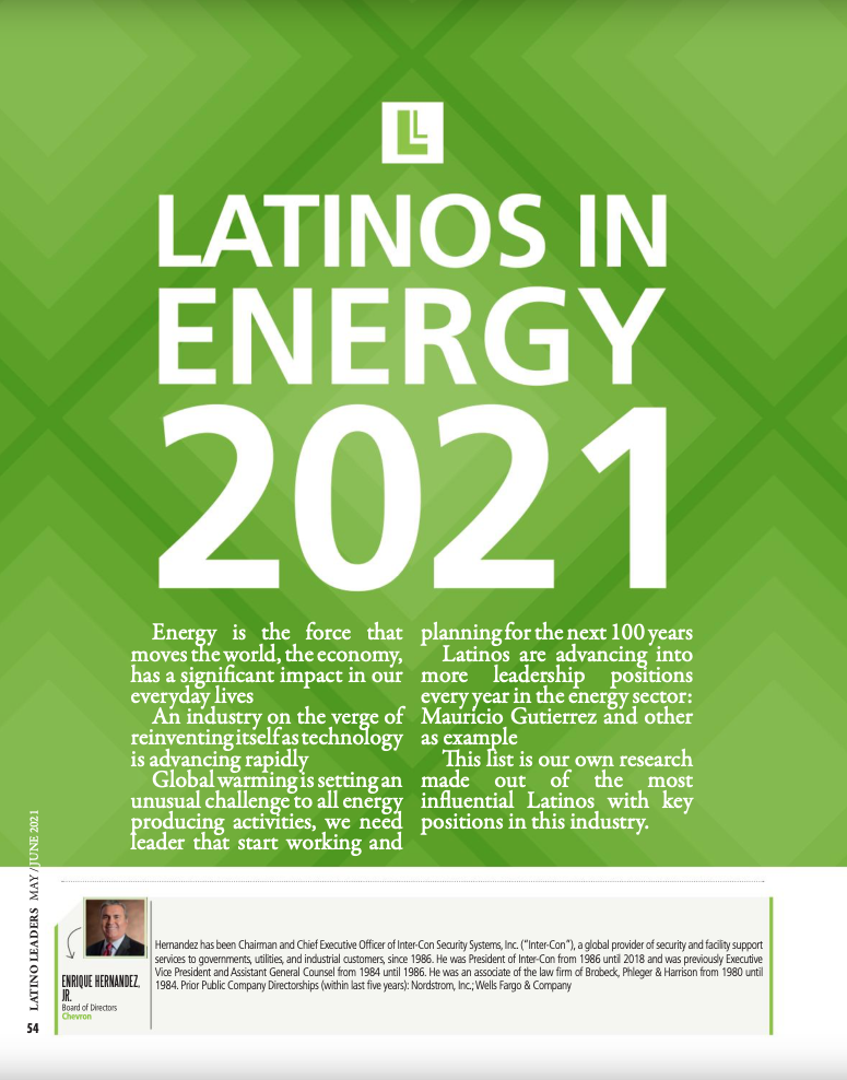 Latinos in Energy 2021
