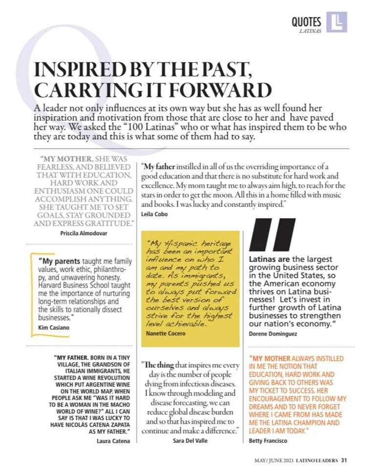 Inspired by the Past, Carrying it Forward