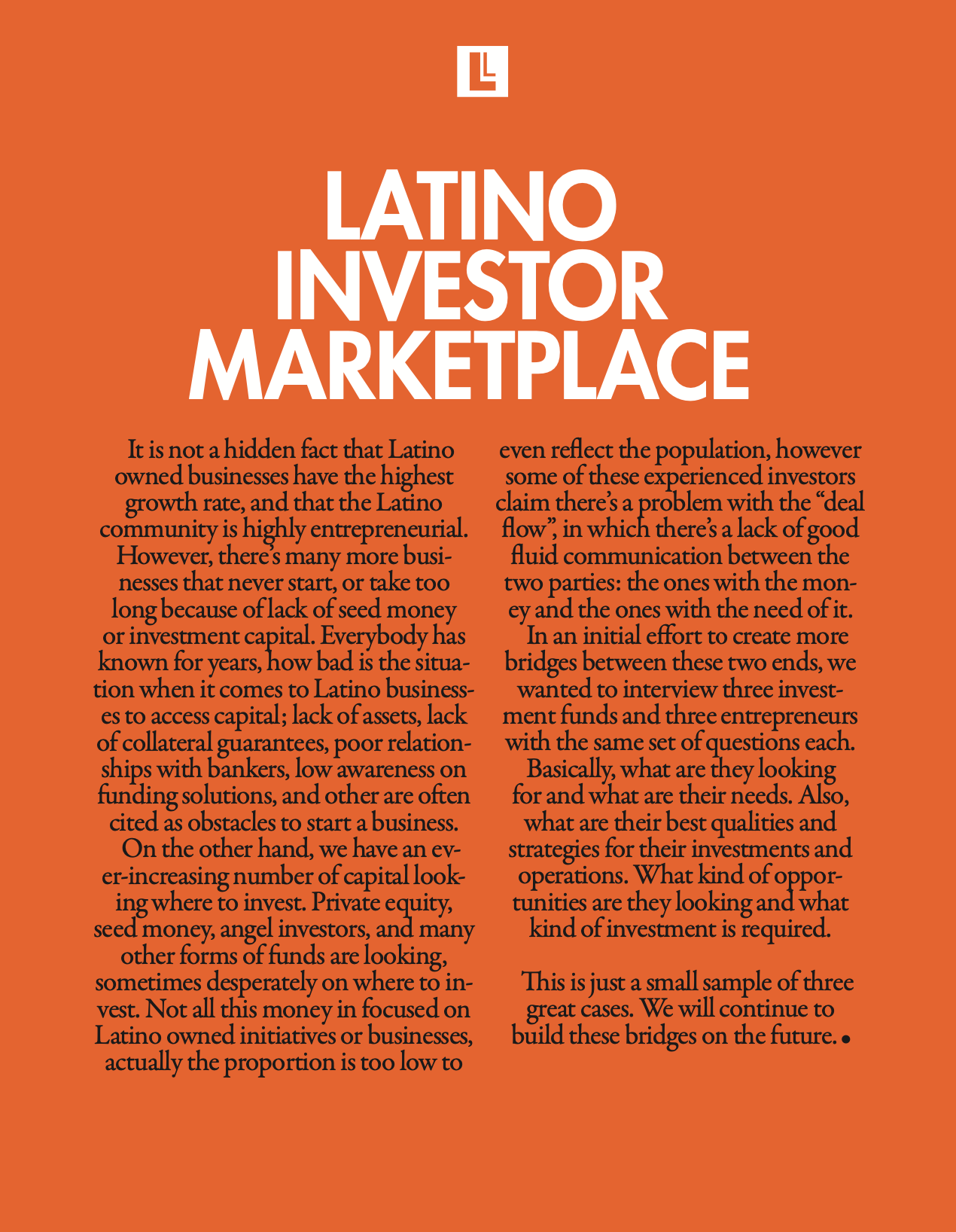 Latino Investor Marketplace 