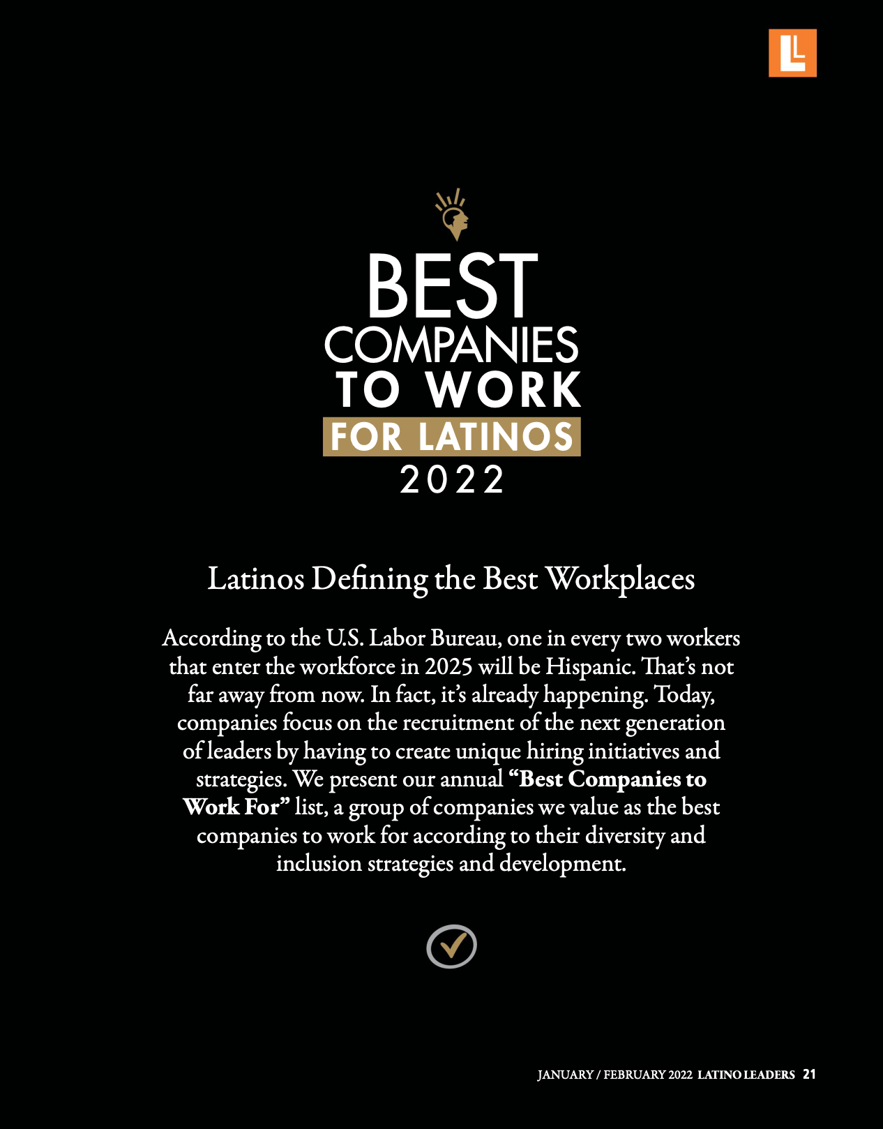Best Companies to Work for Latinos 2022