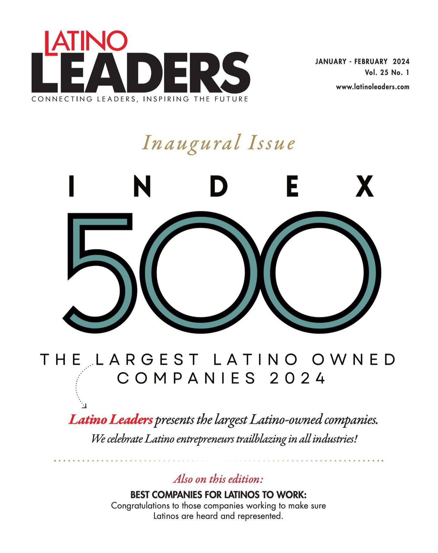 Index 500 of largest Latino-owned companies is LIVE!!!!

This Index is a snapshot of the business power of the Latino business owners in the United States.

This is the compilation of the largest latino-owned companies in the United States. To qualif