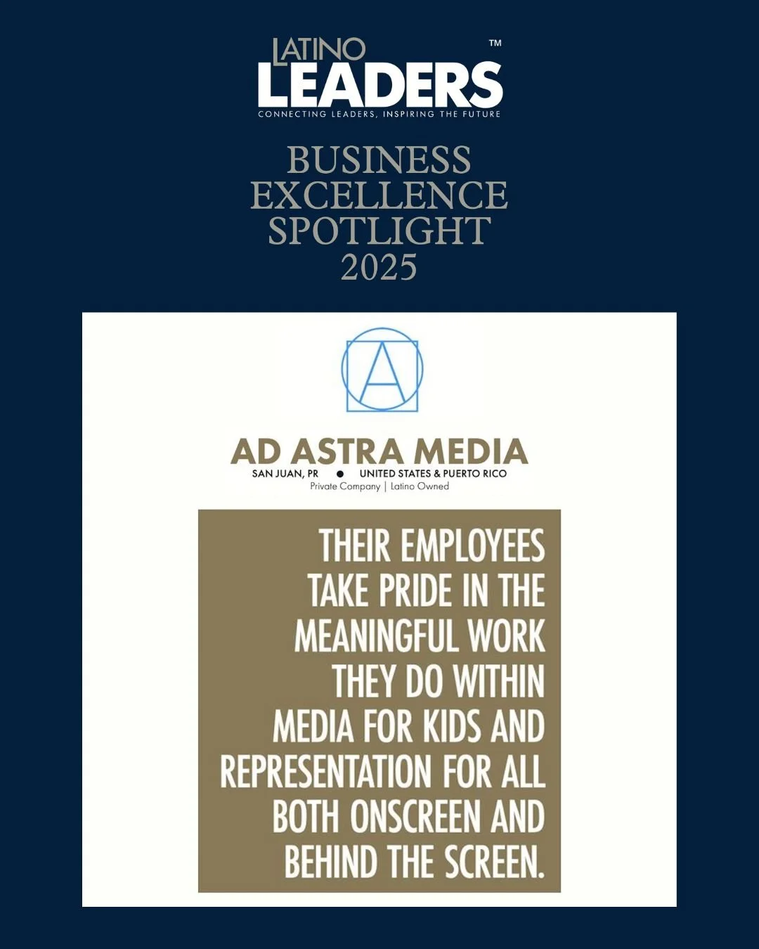 As part of our Business Excellence Spotlight 2025, we&rsquo;re proud to feature Ad Astra Media &mdash; a social impact production studio dedicated to education, representation, and meaningful storytelling.

Their work centers on creating media for ki